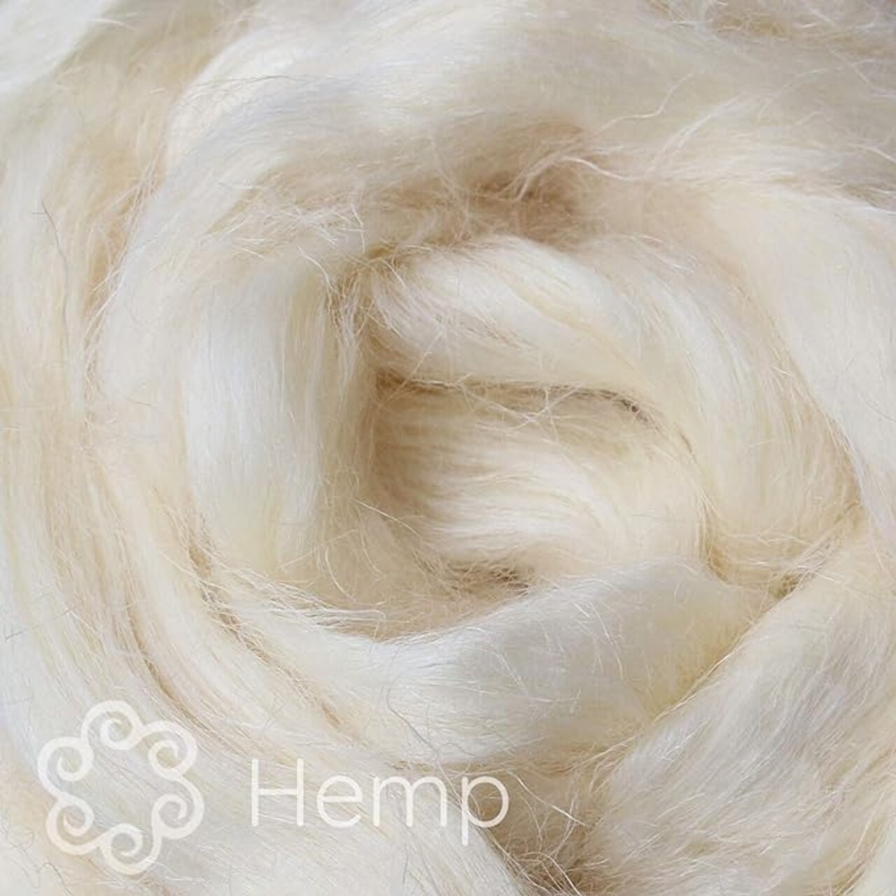 2oz Natural Hemp Fiber: Undyed Combed Top Roving - Dyeing, Spinning, Blending, Felting, Weaving. Plant Based, Eco Friendly, Vegan